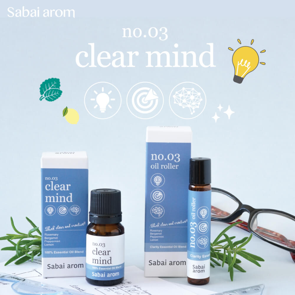 ลูกกลิ้งน้ำมันหอมระเหย สบายอารมณ์ กลิ่น CLEAR MIND 8 มล. จำนวน 1 ขวด